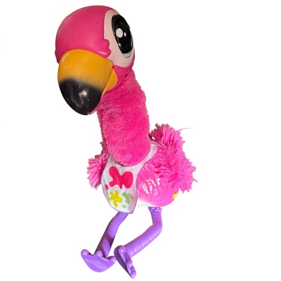 LITTLE LIVE PETS  Gotta Go Flamingo Singing Wiggling and Pooping Plush Toy - Picture 1 of 6